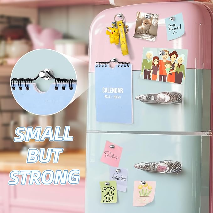 VNDUEEY 20Pcs Fridge Magnets Refrigerator Magnets, Strong Whiteboard Magnets - Image 2