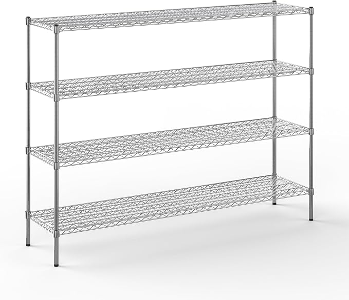 Regal Altair 18" Deep x 72" Wide x 54" Height Wire Shelving Kit | 4-Tier | NSF by Regal+Altair
