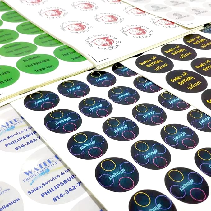 Custom 100-500 Stickers with Any Image Logo and Text - Image 2