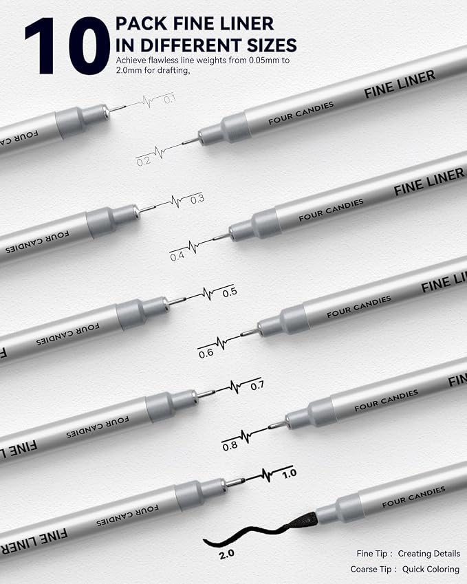 Four Candies 73PCS Advanced Art Supplies Drawing Kit - Image 2