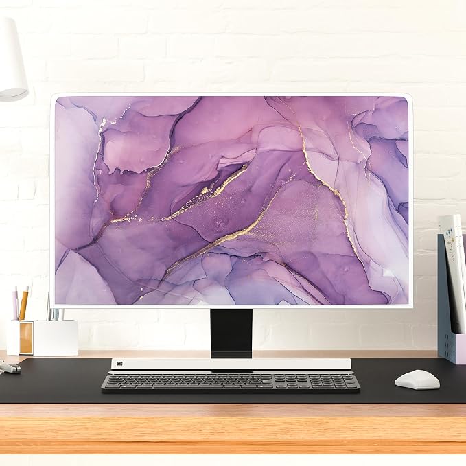 Baocicco Fashion Violet Marble Waterproof TV Dust Cover 45, 48 Inch Anti-Static - Image 4