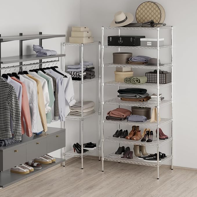 Regal Altair 24" Deep x 36" Wide x 86" Height Wire Shelving Kit | 8-Tier | NSF - Image 4