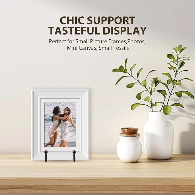 LIONWEI LIONWELI Black Decorative Plate Stand Holder Picture Frame Stand Easel - Image 5