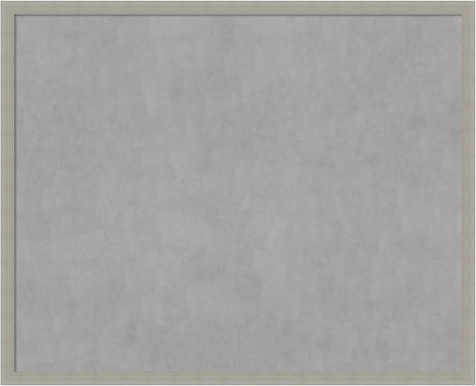 Amanti Art Grey Framed Magnetic Board 34x42 X-Large Vision Board by AmantiArt
