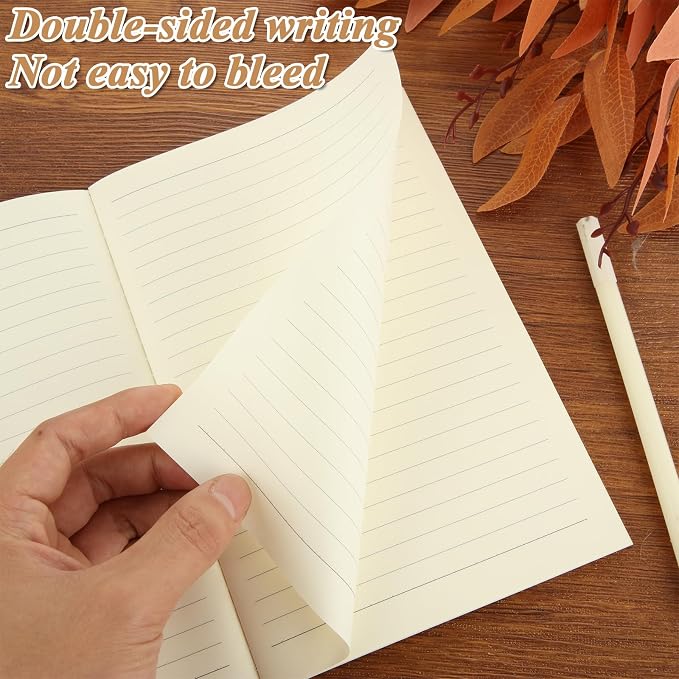 MIVIDE 50 Pack A5 Kraft Notebooks Bulk, 8.3” x 5.5” Lined Paper Journal - Image 5