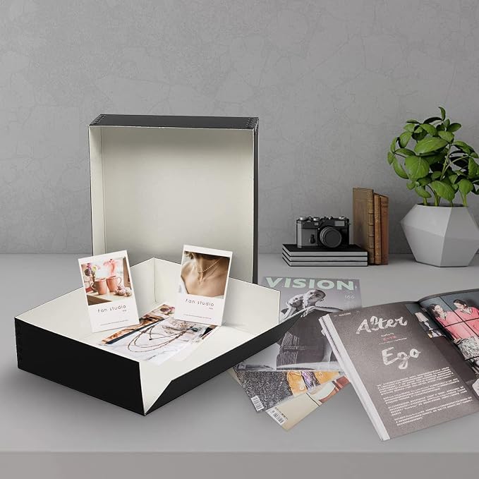 Lineco Museum Archival Storage Box, 9.25x11.75x3 in. Drop Front Design. - Image 7