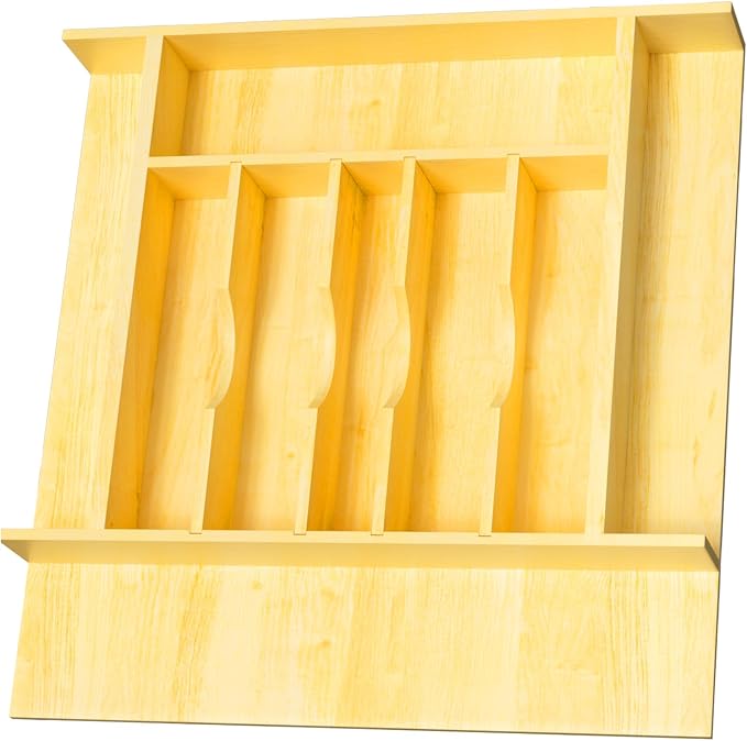 Evjocoh Silverware Drawer Organizer Wood by Evjocoh