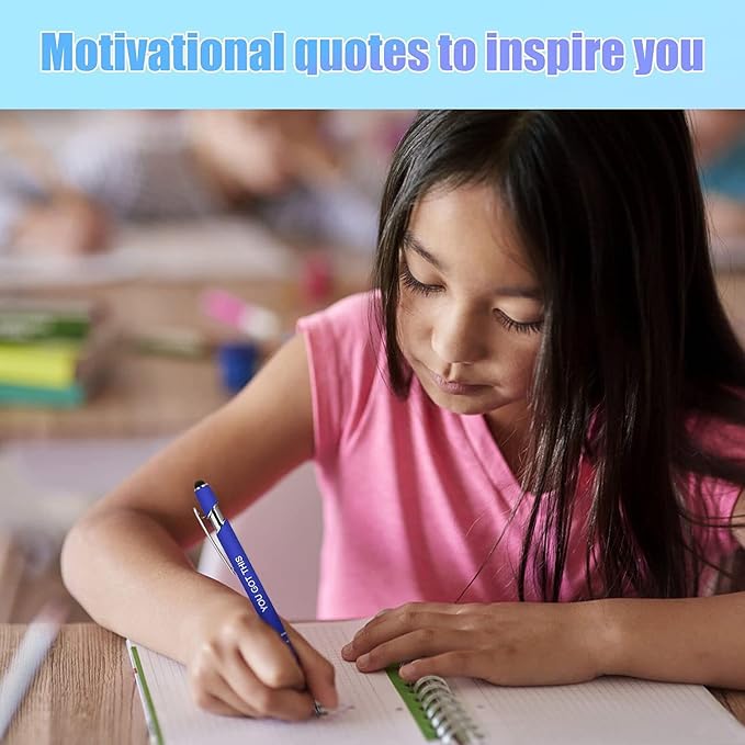 Greengines 50 Pieces Inspirational Pens, Motivational Ballpoint Pen - Image 8