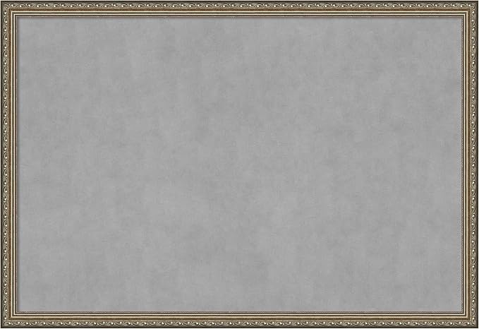 Amanti Art Silver Framed Magnetic Board 26x38 Large Vision Board by AmantiArt