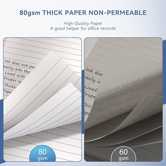 24 Pack of Legal Pad Writing Pads 5" x 8" Notepad 80gsm Recycled Paper Small - Image 4