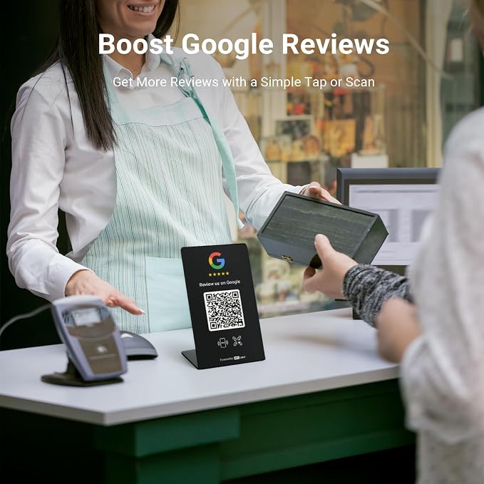 HotLabel – Google Review Stand 1-Pack – Bonus Google Review Tap Card 1-Pack – - Image 4