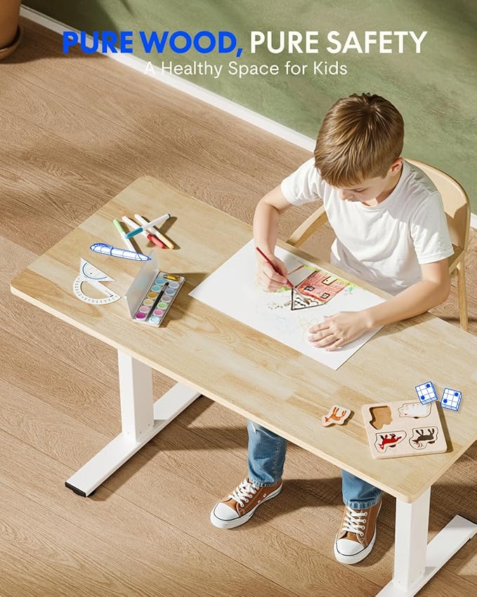 FLEXISPOT EN1 One-Piece Solid Wooden Standing Desk 63 x 24 Inches Height - Image 6