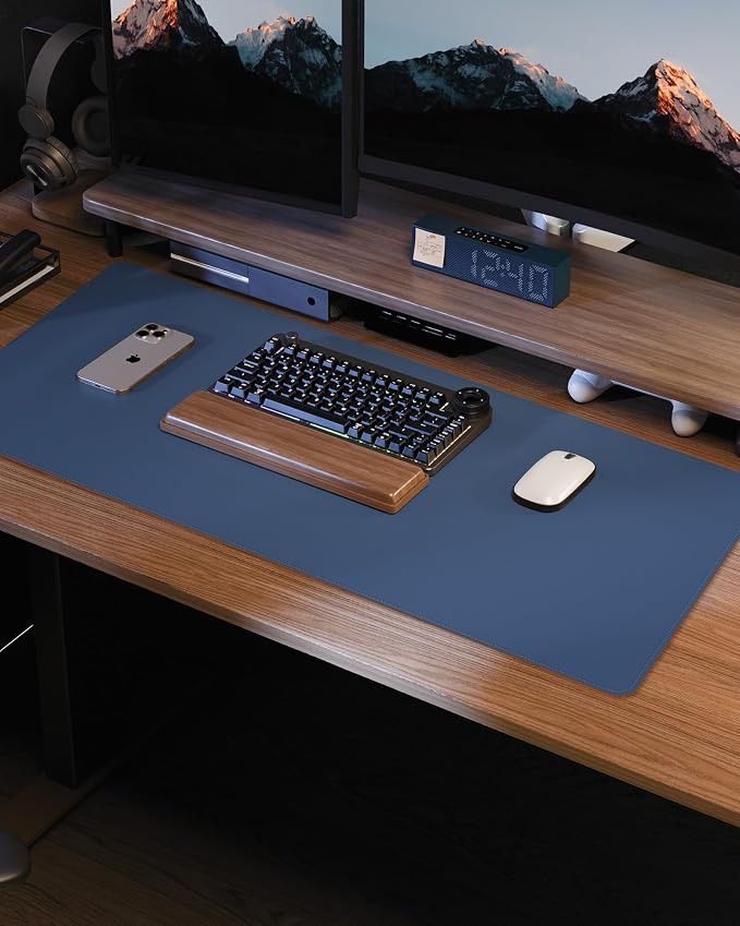 Non-Slip Desk Pad, Mouse Pad, Waterproof PVC Leather Desk Table Protector - Image 7