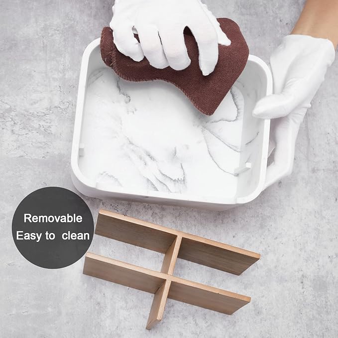 SZYRL Desk Organizer, Marble Remote Holder - Image 5