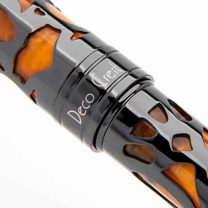 Conklin Endura Deco Crest Fountain Pen in Orange
