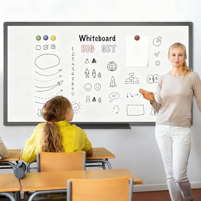 VIZ-PRO Magnetic Dry Erase White Board, 60 X 40 Inches - Image 7