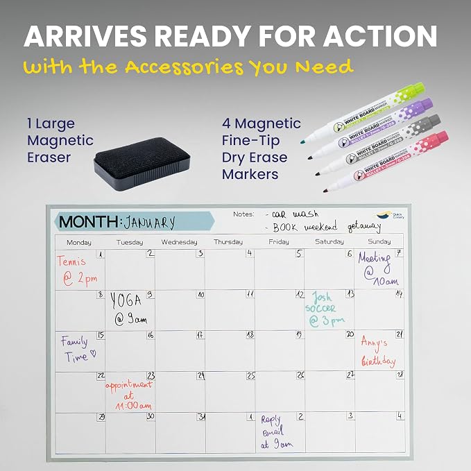 Monthly Magnetic Calendar for Refrigerator - Image 5