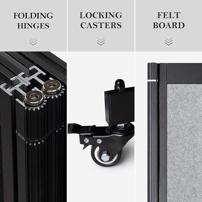 Strongbird Room Partition, Folding Privacy Divider, Office Partition Dividers - Image 5