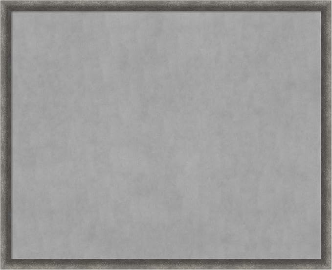 Amanti Art Grey Framed Magnetic Board 34x42 X-Large Vision Board by AmantiArt