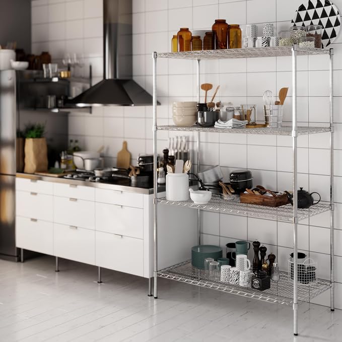 Regal Altair 24" Deep x 48" Wide x 74" Height Wire Shelving Kit | 4-Tier | NSF - Image 5