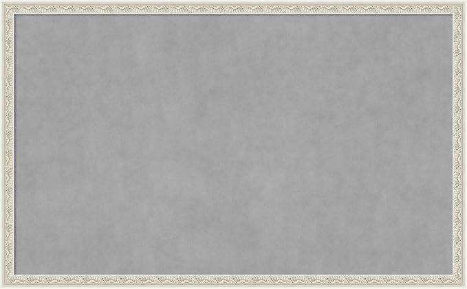 Amanti Art Silver Framed Magnetic Board 26x42 Large Vision Board by AmantiArt