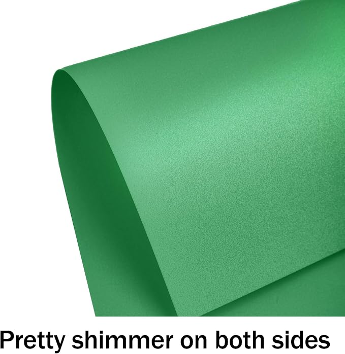Green Shimmer Cardstock 8.5 x 11 Green Paper, Goefun 24 Sheets 80lb Card Stock - Image 3