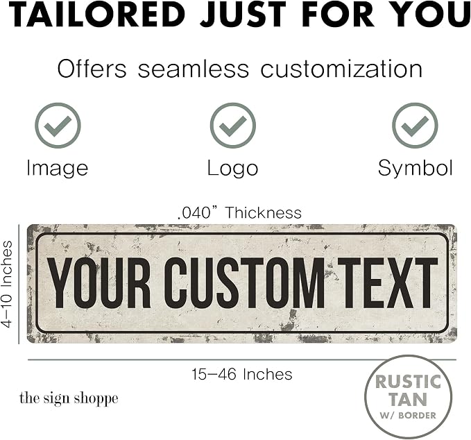 Rustic Custom Metal Sign - Image 2