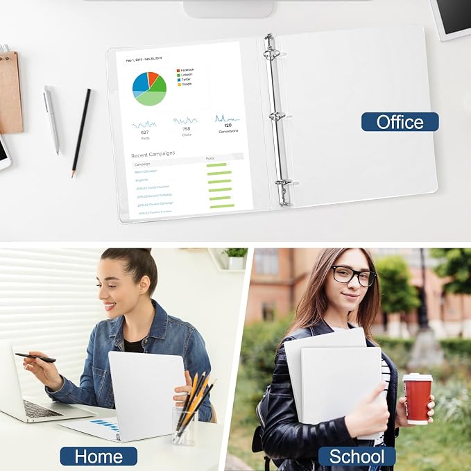 1-Inch 3-Ring-Binder with Pockets, and School - Image 7