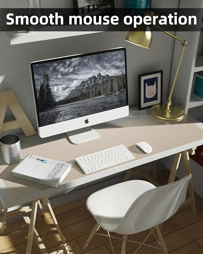 Extra Large Desk pad, Leather Desk Pad Protector, Office Desk Mat, Mouse Pad - Image 4