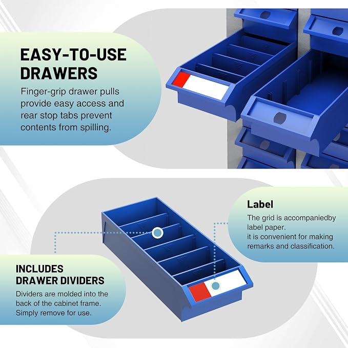 Exerock 100 Drawer Tool Storage Cabinet - Image 6
