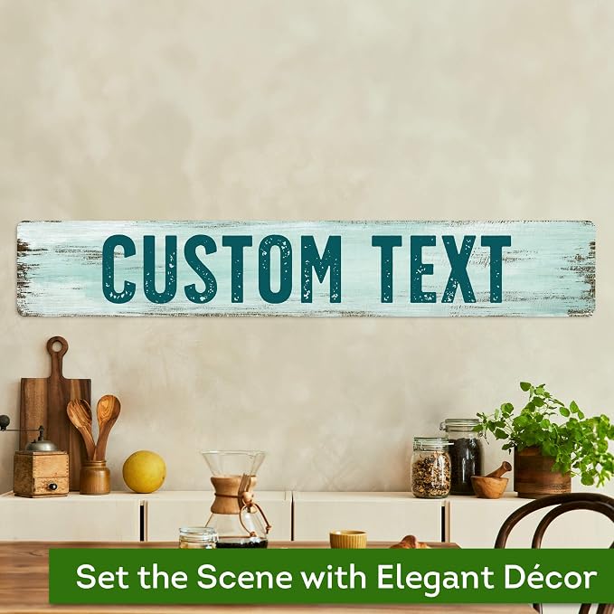 Custom Sign, Custom Street Sign, 11 Font Colors, 13 Font Styles, 4 Hole Options - Image 4