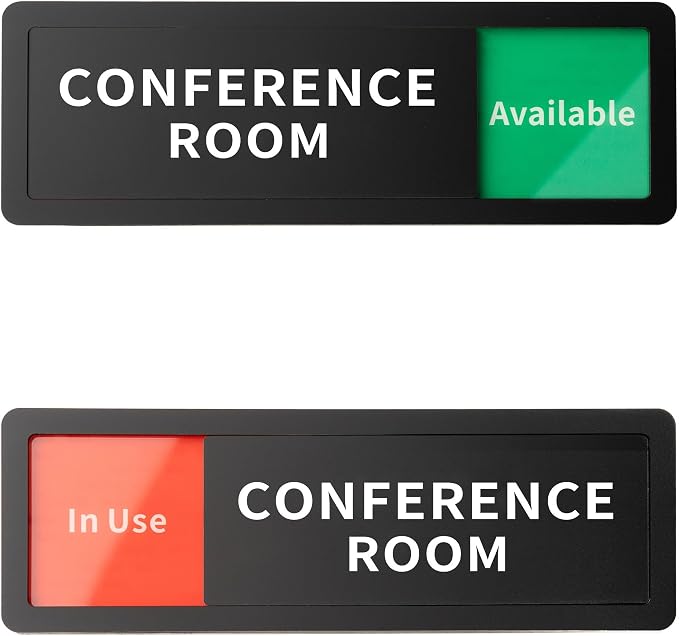 Conference Room Office Door Sign Do Not Disturb, Versatile In-Use/Available by Abudada