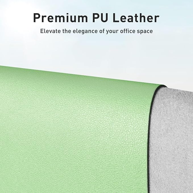 Aothia Leather Desk Pad Protector, Office Desk Mat, Large Mouse Pad, Non-Slip - Image 2