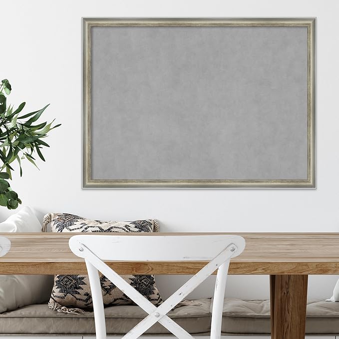 Amanti Art Silver Framed Magnetic Board 22x30 Medium Vision Board - Image 5
