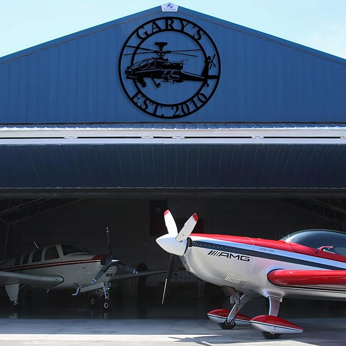 Personalized Metal Airplane Wall Art, Airplane Name Sign, Customized Pilot Name - Image 3