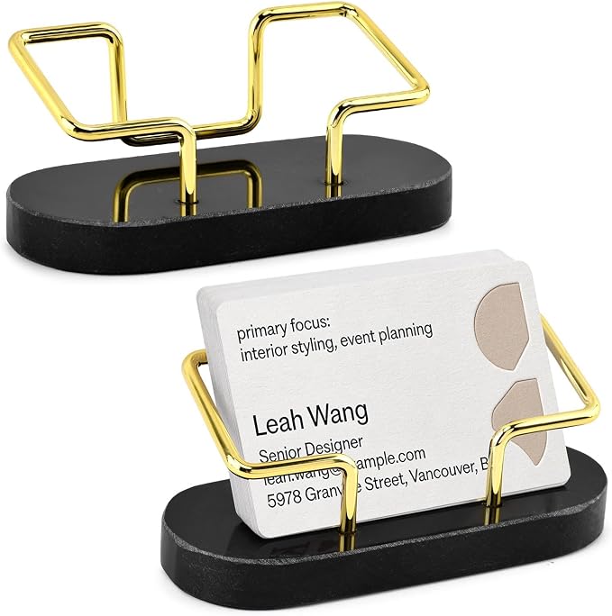 Qirvaten 2 Pieces Business Card Holder by Unknown