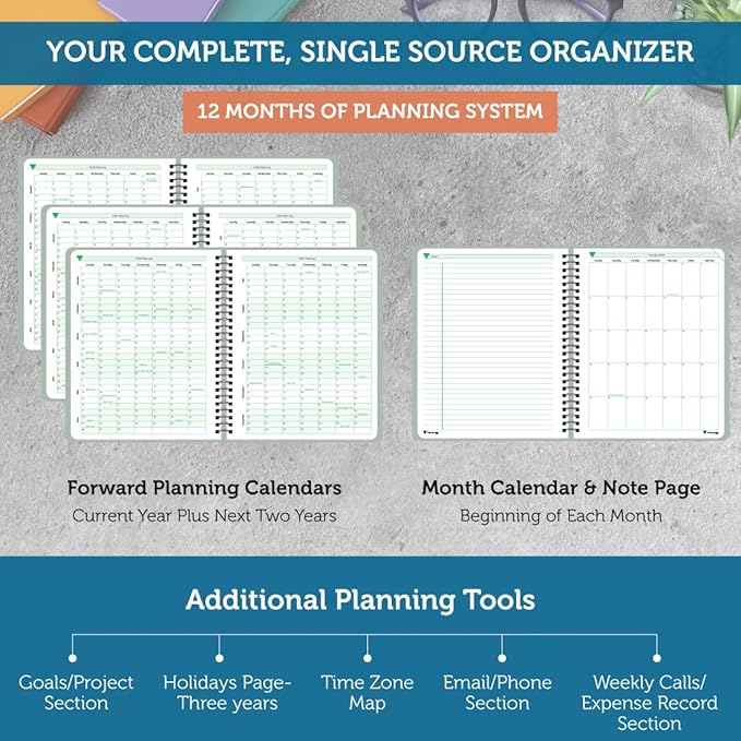 Planner Pad Spiral Bound January-December 2026/ Calendar Year 6 3/4" x 8 1/2" - Image 4