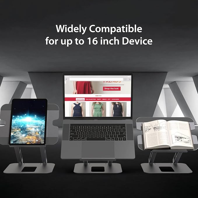 j5create Multi-Angle Aluminum Laptop Stand, Ergonomic Notebook Riser, Suitable - Image 7
