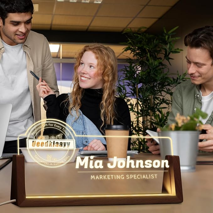 Desk Name Plate Personalized, Office Name Plate - Image 7