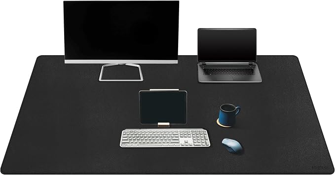 Mydours Extra Large 59" x 24" PU Leather Desk Pad, Desk Mat by Mydours