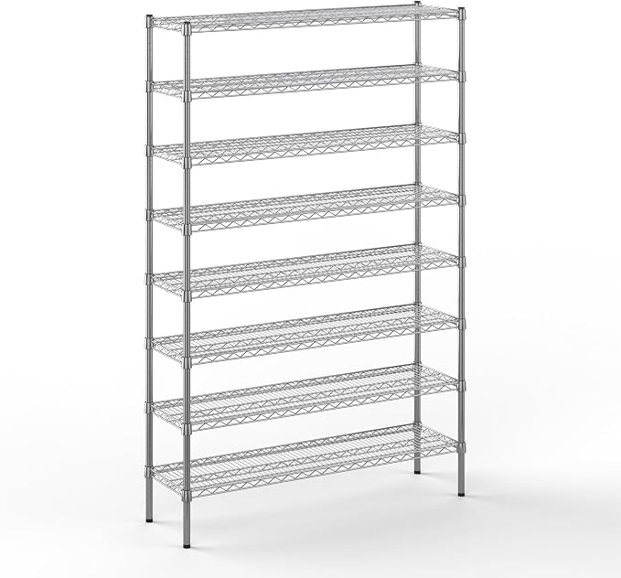 Regal Altair 14" Deep x 48" Wide x 74" Height Wire Shelving Kit | 8-Tier | NSF by Regal+Altair