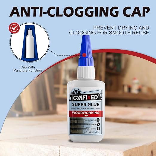 CYAFIXED Professional Grade Cyanoacrylate Super Glue, Super Thin Viscosity CA - Image 6