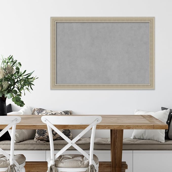 Amanti Art Silver Framed Magnetic Board 28x40 Large Vision Board - Image 5