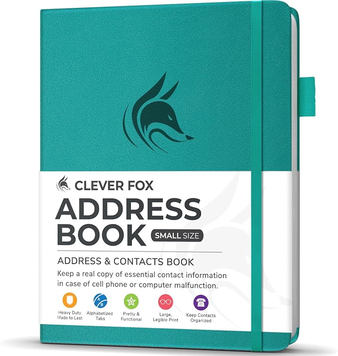 Clever Fox Address Book with alphabetic tabs by CleverFox