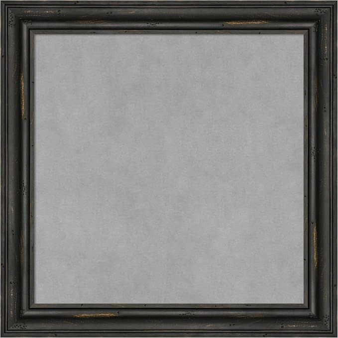 Amanti Art Black Framed Magnetic Board 19x19 Small Vision Board by AmantiArt