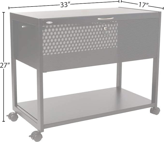 Safco Mobile File Cart, Fits Letter and Legal-Size Hanging Folders, Includes a - Image 3