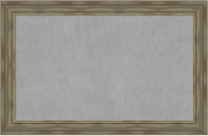 Amanti Art Grey Framed Magnetic Board 30x46 Large Vision Board by AmantiArt