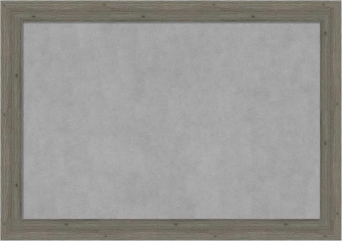 Amanti Art Grey Framed Magnetic Board 29x41 Large Vision Board by AmantiArt