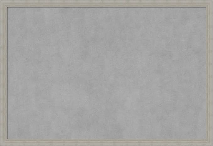 Amanti Art Grey Framed Magnetic Board 26x38 Large Vision Board by AmantiArt