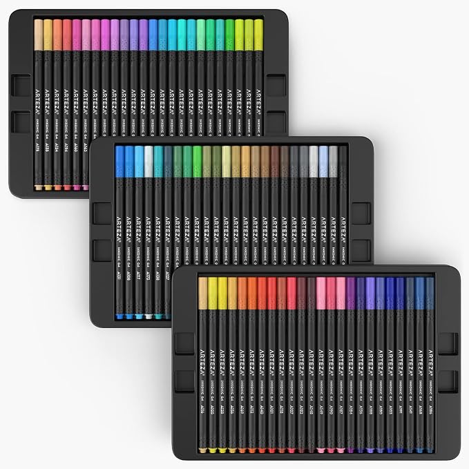 ARTEZA Inkonic Fineliners Pens, 0.4 mm Fine Tip Markers, Water-Based Art Pens - Image 8